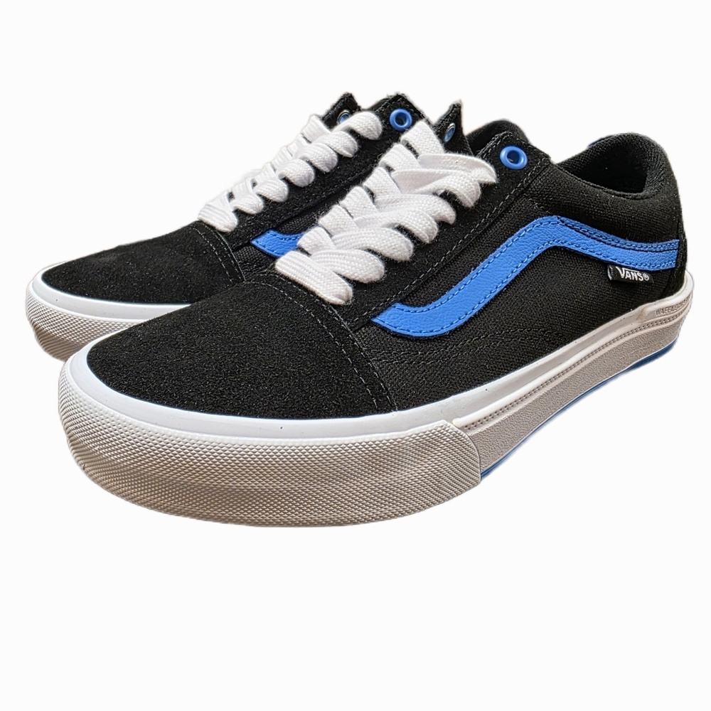 Vans Black and Blue Old Skool's 6.5M/ 8W
